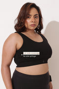 Sculpt & Lift Cotton Sports Bra - Black