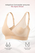 247 Extra Support Cotton Feeding Bra with Adjuster - Butter