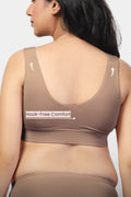 247 (Upgraded) Light Coco Modal Padded Maternity Feeding Bra