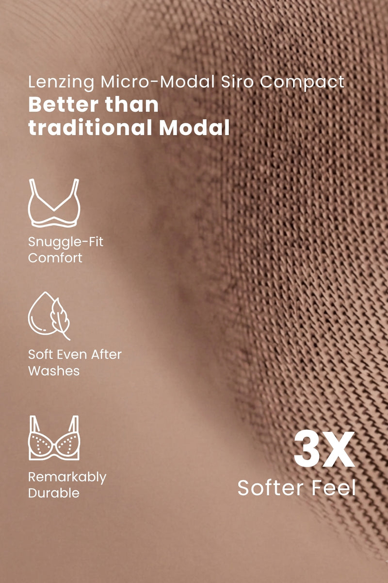 247 (Upgraded) Light Coco Modal Padded Maternity Feeding Bra