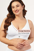 247 Extra Support Cotton Feeding Bra with Adjuster - White