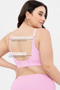 Riva Fine-Rib Cotton Feeding Bra - Baby Pink