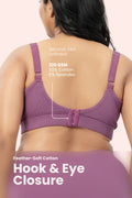 Natural Shape Fine Rib Bra - Purple