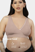 247 (Upgraded) Modal Padded Maternity Feeding Bra - Light Skin