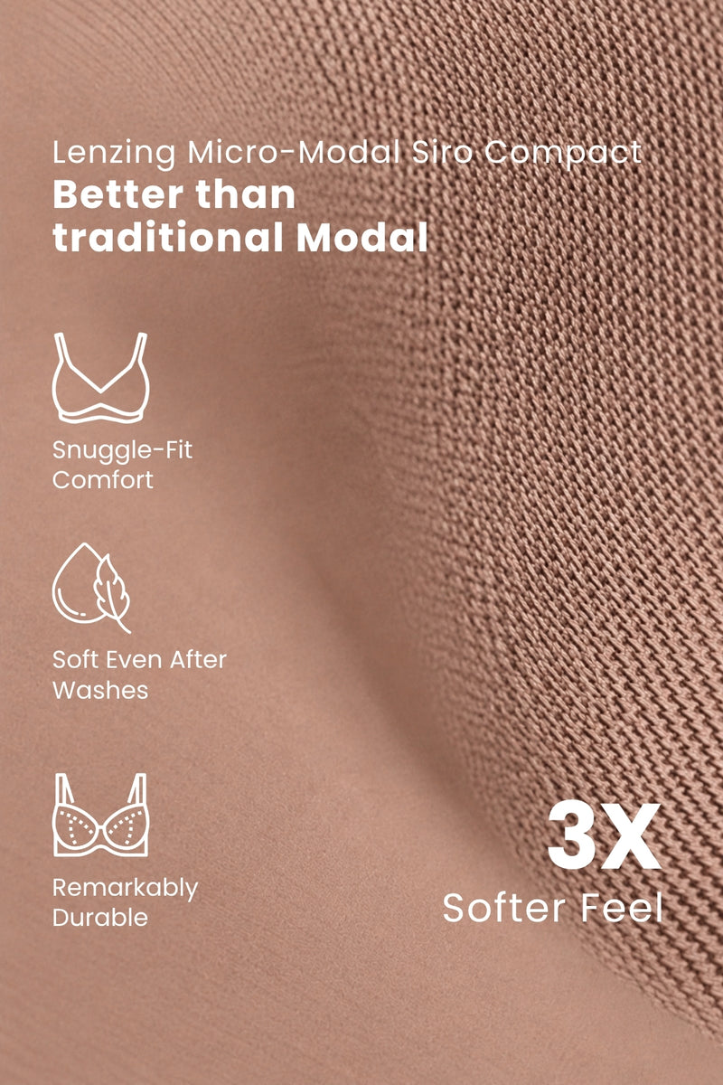 247 (Upgraded) Light Coco Modal Padded Maternity Feeding Bra