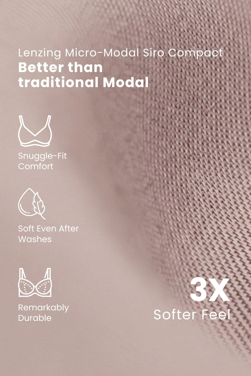 247 (Upgraded) Modal Padded Maternity Feeding Bra - Light Skin
