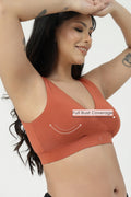 247 (Upgraded) Rust Modal Padded Maternity Feeding Bra