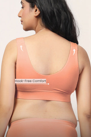 247 (Upgraded) Coral Modal Padded Maternity Feeding Bra
