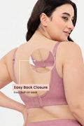 Riva Fine-Rib Cotton Feeding Bra - Rose Gold