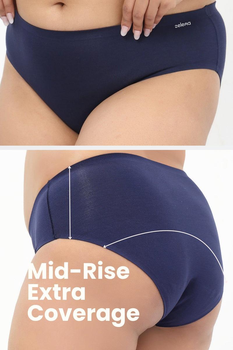 The Invisible Panty (Modal | Mid Rise | Navy)