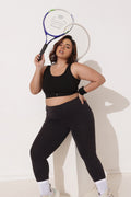 Sculpt & Lift Cotton Sports Bra - Black