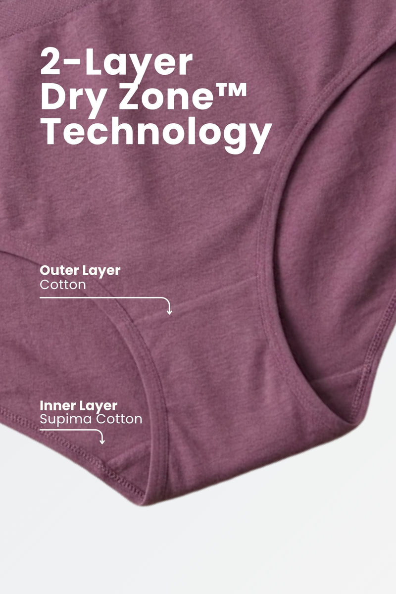 The Invisible Panty (Cotton | Mid Rise | Mauve)