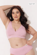 247 (Upgraded) Light Pink Modal Padded Maternity Feeding Bra