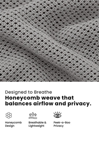 Graphite Grace Honeycomb Feeding & Nursing Cover