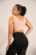 247 Cotton Non Padded Yoga Bra - Salmon