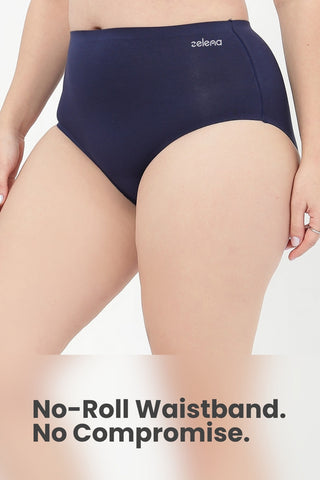 The Invisible Panty Pack Of 3 (Modal | High Rise | Black, Mauve & Navy)