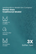 247 (Upgraded) Modal Padded Maternity Feeding Bra - Medium Teal