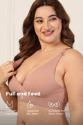 247 Extra Support Cotton Feeding Bra with Adjuster - Caramel