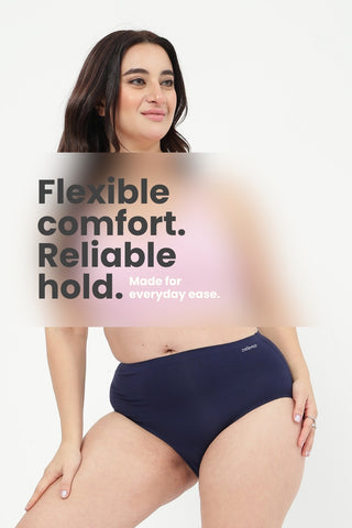 The Invisible Panty Pack Of 3 (Modal | High Rise | Black, Mauve & Navy)