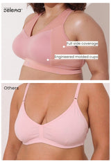 Sculpt & Lift Powermesh Bra - Paper Peach