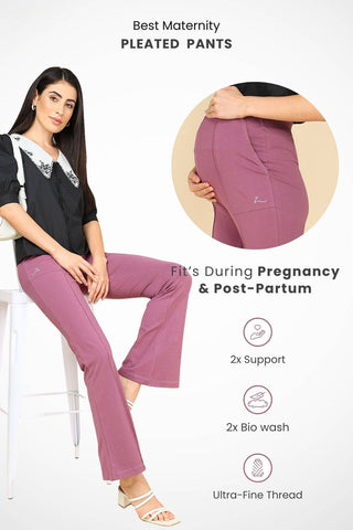 Rosewood Pleated Pants; pleated style makes the pants suitable for office and work wear.