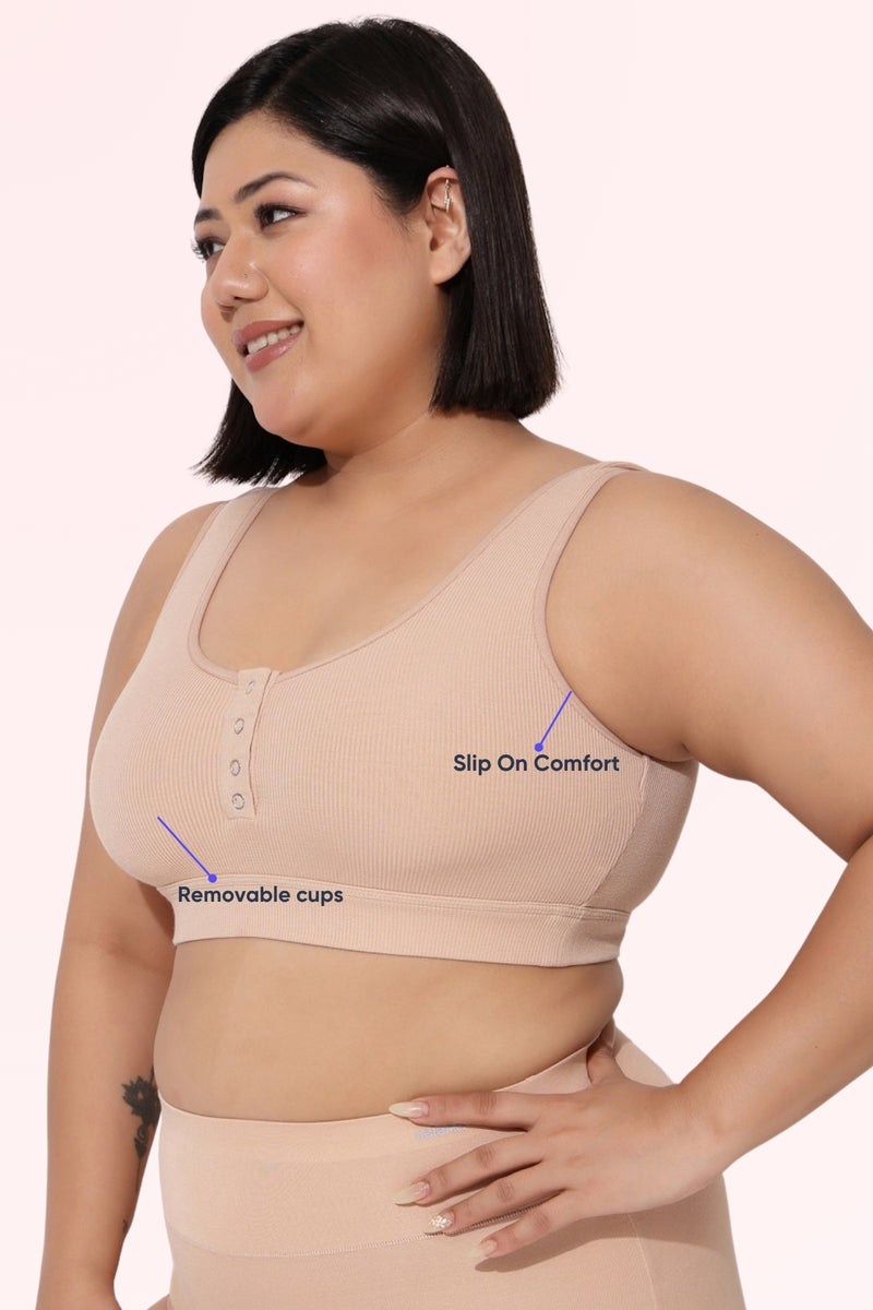 Cool Girl Nursing Bra - Skin