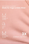 EasyMove non-padded Cotton Yoga Bra - Salmon