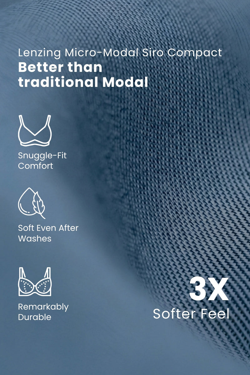 247 (Upgraded) Modal Padded Maternity Feeding Bra - Air Force