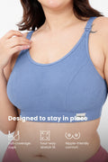 Riva Fine-Rib Cotton Feeding Bra - Mist