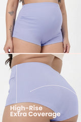Pregnancy Panty – Over-the-Belly (Rib Textured) - Mist