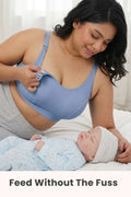 Riva Fine-Rib Cotton Feeding Bra - Mist