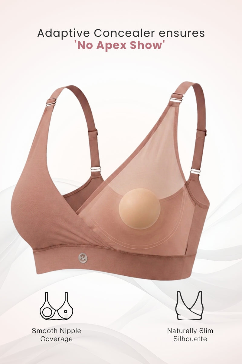 247 Extra Support Cotton Feeding Bra with Adjuster - Caramel