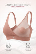 247 Extra Support Cotton Feeding Bra with Adjuster - Caramel