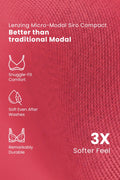 247 (Upgraded) Modal Padded Maternity Feeding Bra - Red