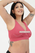 247 (Upgraded) Modal Padded Maternity Feeding Bra - Red