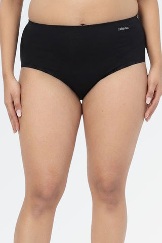 The Invisible Panty (Cotton | High Rise | Black)