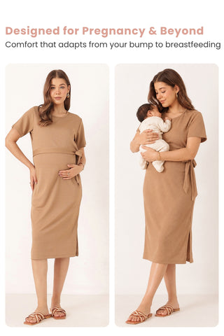 Mario Rib Zipless Feeding Dress - Chiku