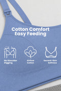 Riva Fine-Rib Cotton Feeding Bra - Mist