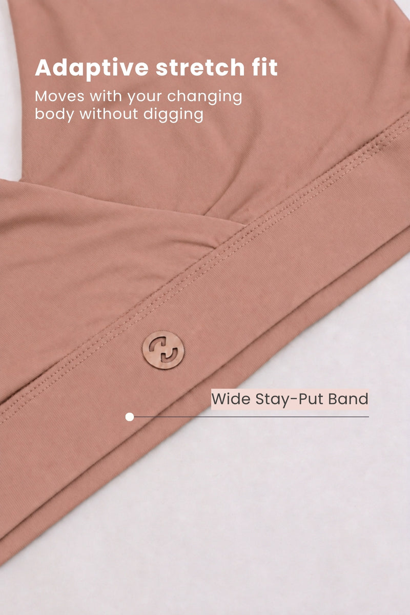 247 Extra Support Cotton Feeding Bra with Adjuster - Caramel