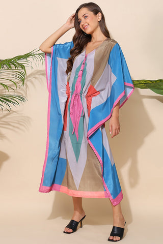 Multicolor Maternity Zipless Feeding Kaftan