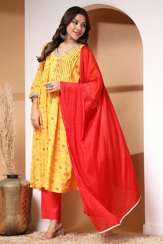 Sunshine Serenade Maternity and Feeding Friendly Kurta Set