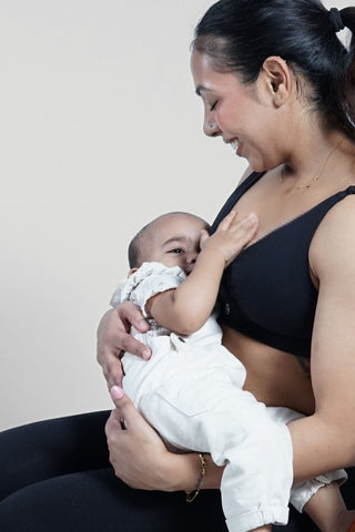 247 Extra Support Cotton Feeding Bra with Adjuster - Black