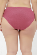 Sera Broad Rib Mid Rise Hipster - Blush