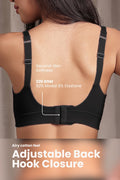 Fixed Padded Modal Maternity Bra with Support - Black