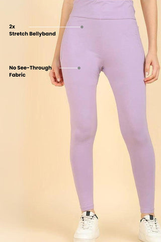 High Waist Lavender Mom Legging