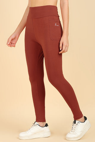 High Waist Rust Mom Legging