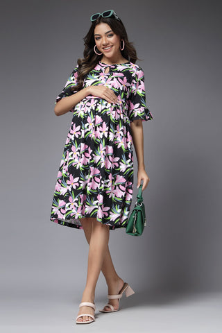 Enchanted Bloom Maternity Feeding Dress