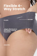 The Invisible Panty (Cotton | Mid Rise | Dark Grey)