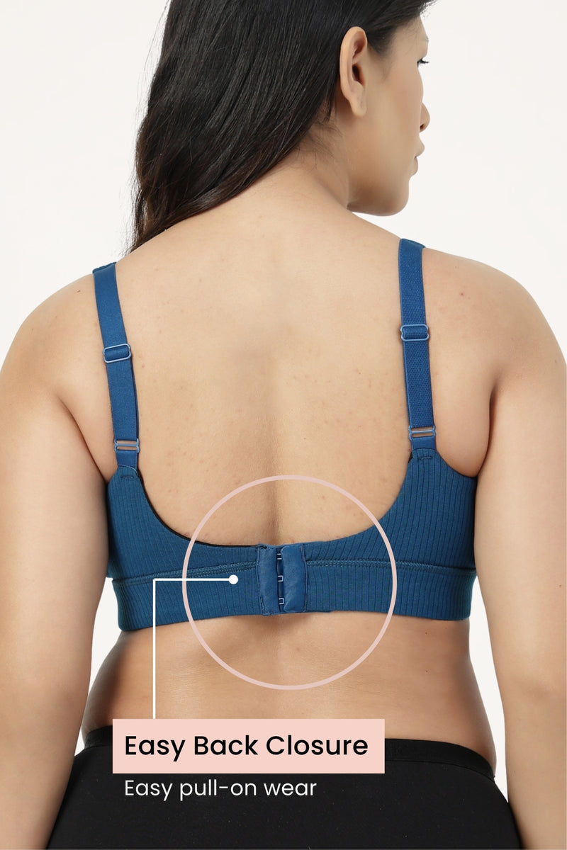 Sera Broad-Rib Bra - Airforce