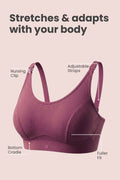 SecureFit Cotton Non-Padded Feeding Bra - Blush